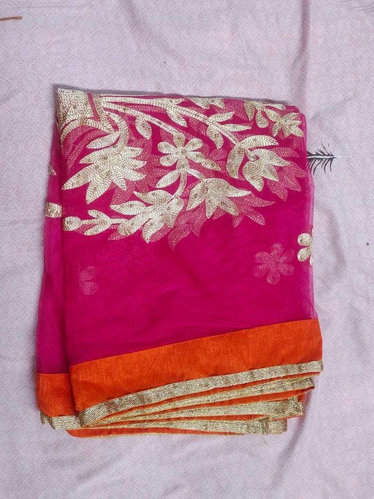 Orange Pink Duptta