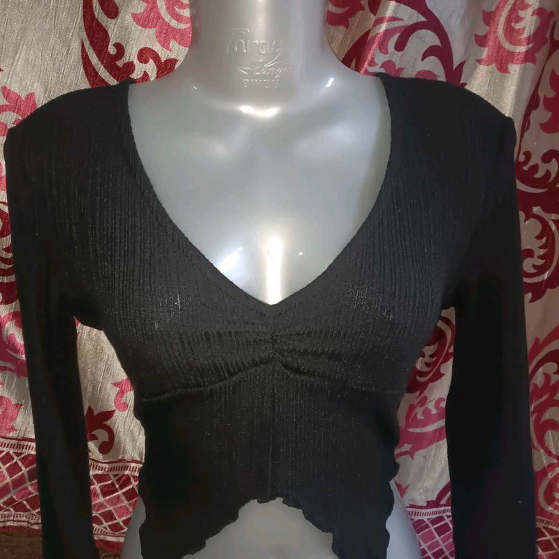 BLACK BUTTERFLY CUT TOP🎀✨
