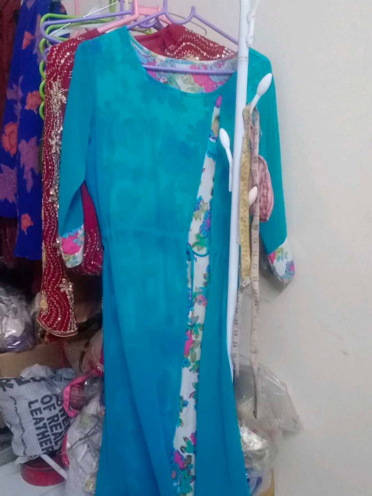 ALine Kurti With Shrug