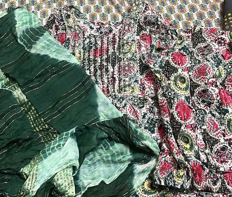 Printed Kurti Set