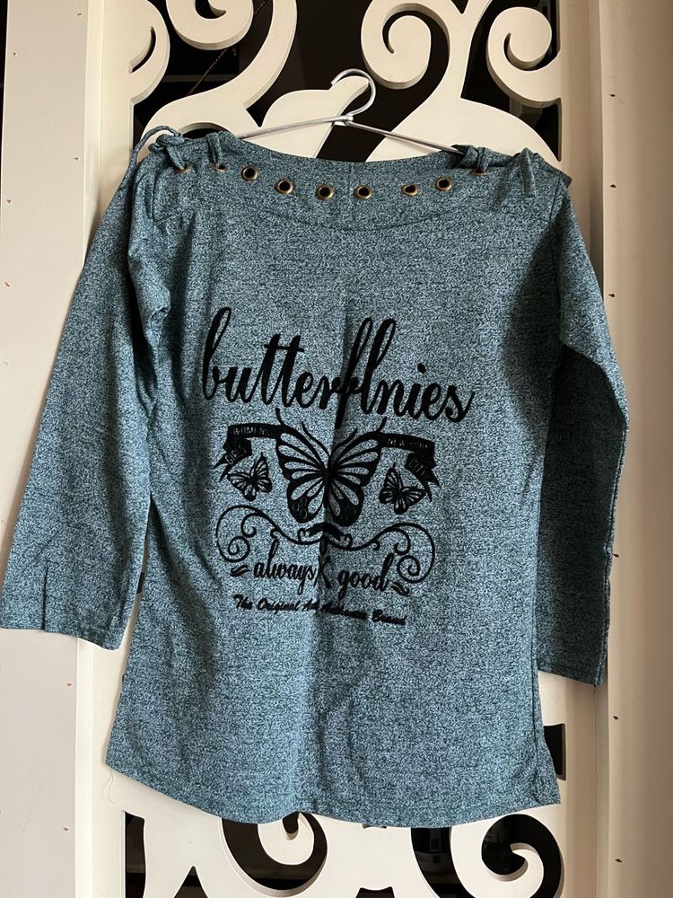 Butterfly Print Top