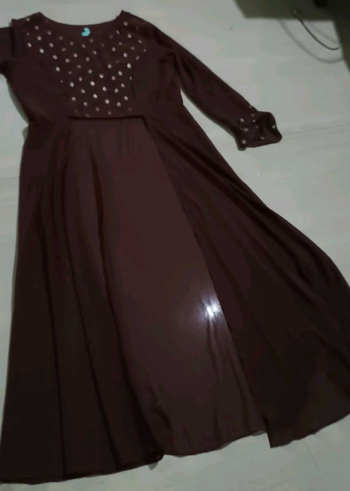 COFFEE WEAR CROP TOP KURTI AND PANT SET...