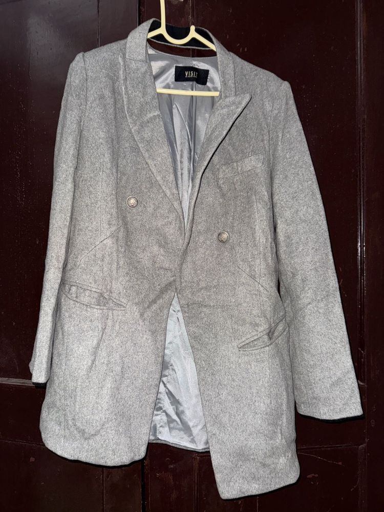 Elegant Grey Overcoat
