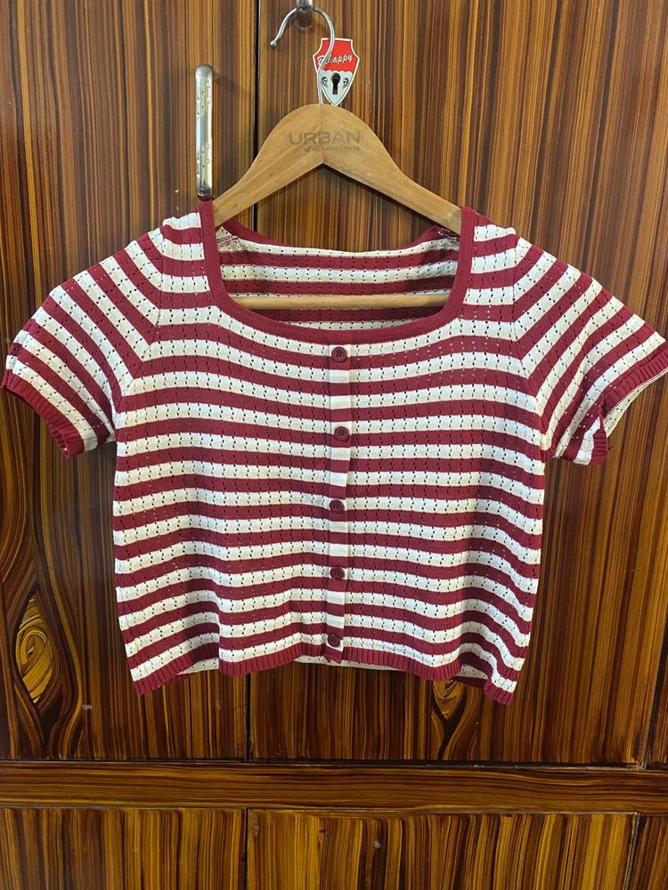 Striped Knit Top
