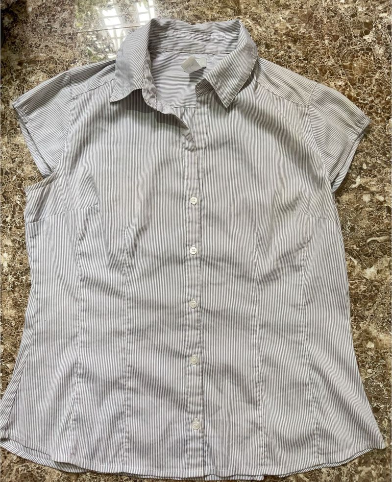 Striped Button-Down Shirt