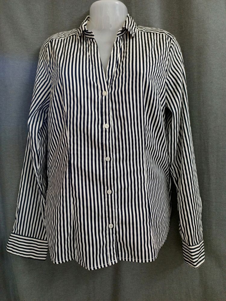 H&amp;M Black &amp; White Formal Shirt For Women&#39;s