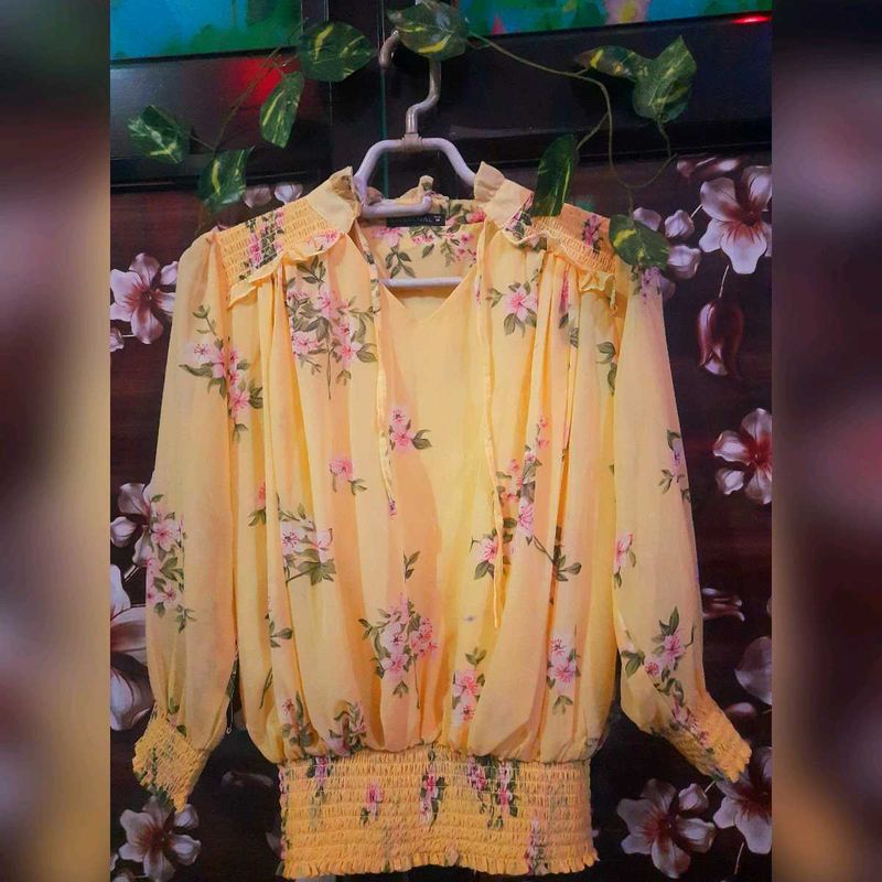 Floral Goregette Top