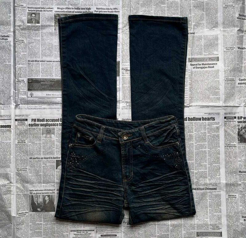 y2k bootcut demin for baddies