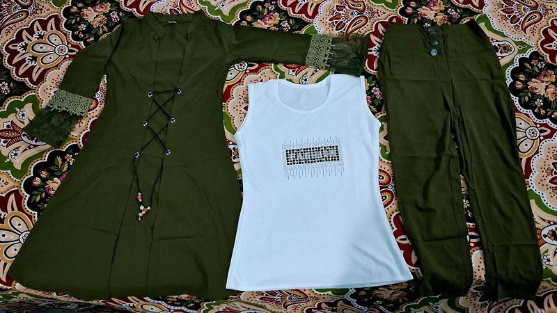 90% Off 💥 Olive Three Piece Dress