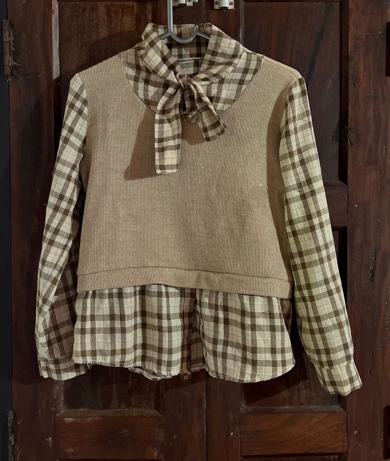 Vintage Inspired Plaid Top