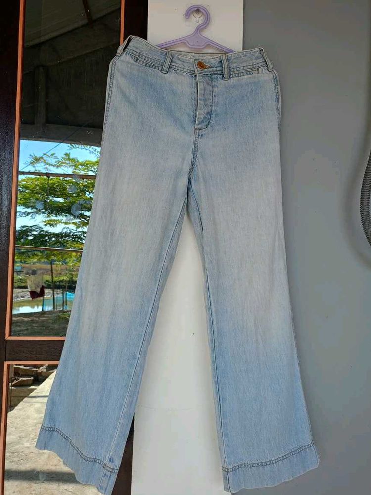 Wide Leg Denim Jeans