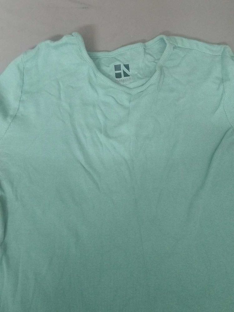 Green Round Neck T-Shirt