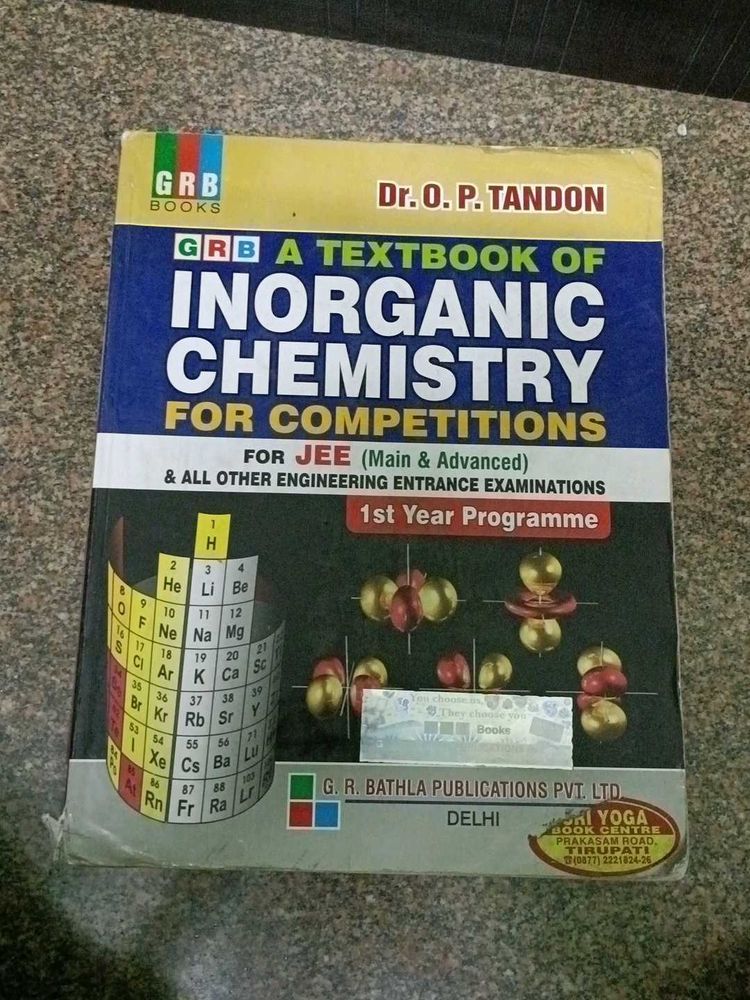 Inorganic Chemistry Textbook for JEE
