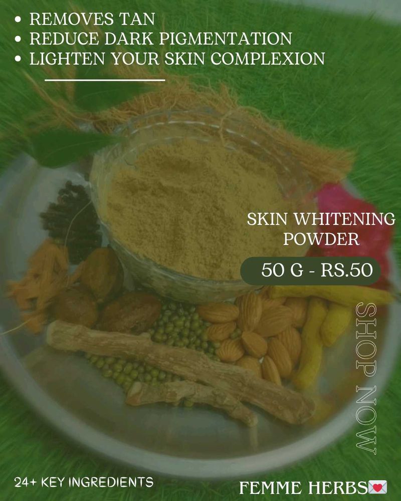 Herbal Skin Whitening Powder 💚