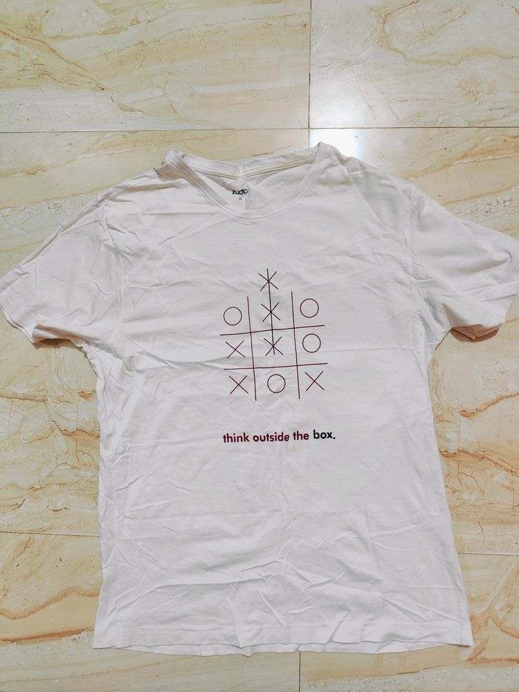 Zudio White T-Shirt