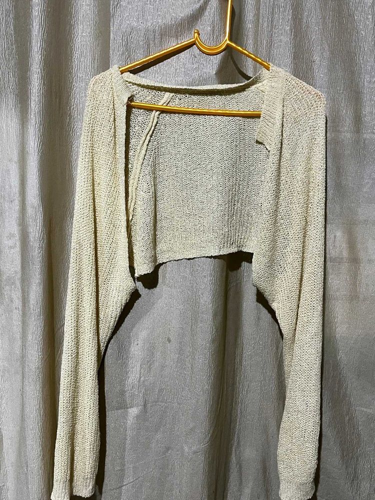 Cropped Knit Shrug