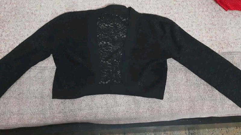 Black Overcoat Mesh Top ✨️❤️❣️🤩