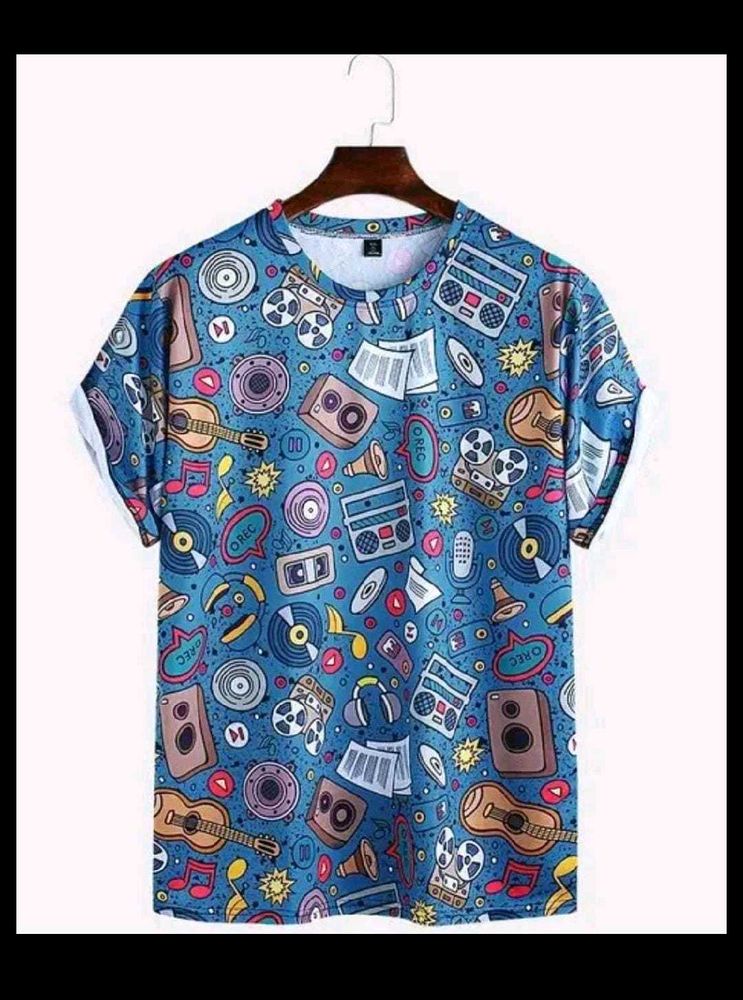 Beautiful Doodle Lycra Tshirt