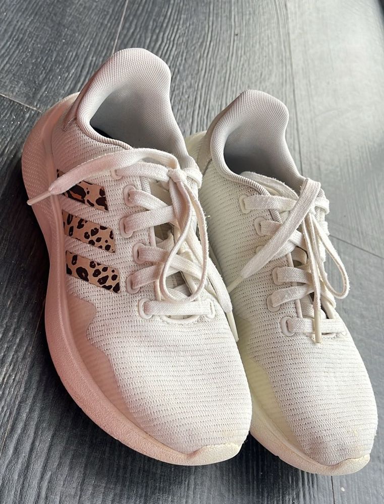 Adidas White Sneakers-UK 5